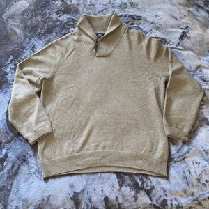 Men’s light brown J Crew sweater, Size XL